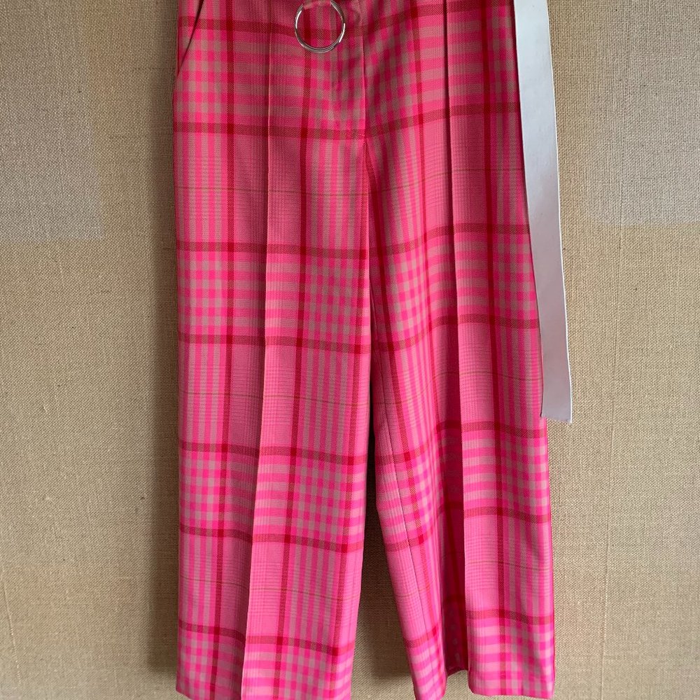 Rachel Comey Elo pink plaid pants Size 6